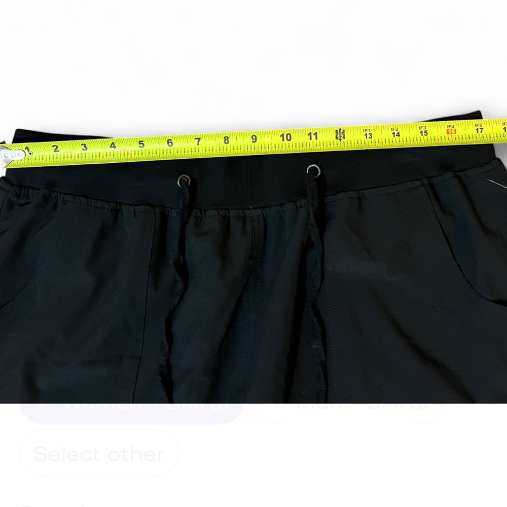 ✨NWT Da-Sh-tek Black Sporty Skirt with Drawstring - Picture 4 of 6